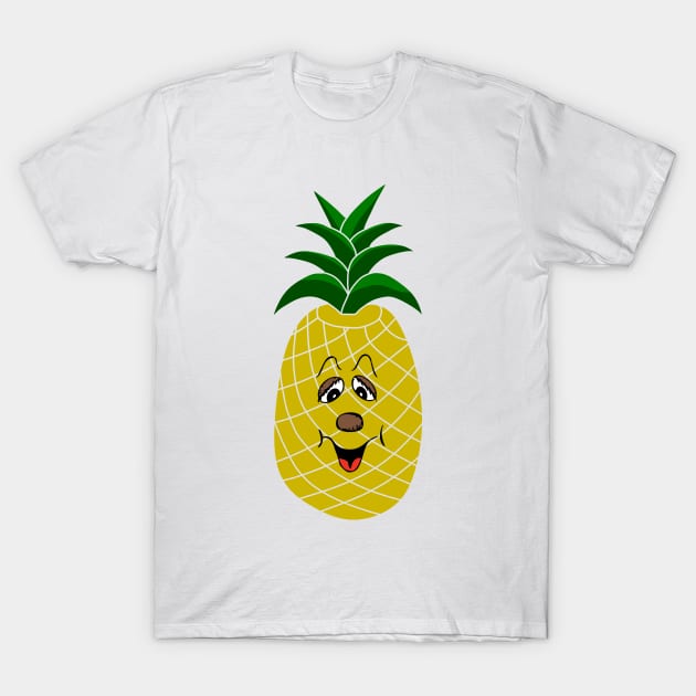 Pineapple Face T-Shirt by GR-ART